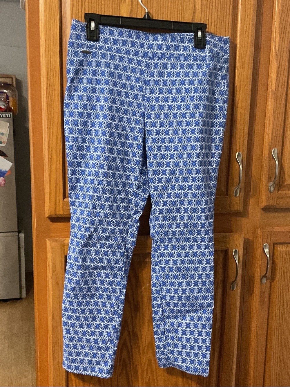 The Limited Blue White Printed Pants ladies size 8 P